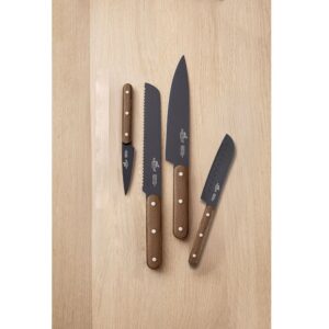 LION SABATIER PHENIX WALNUT Knivsæt 4 dele.