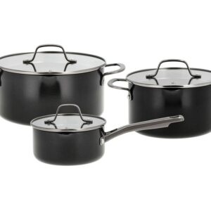 PILLIVUYT GOURMET BLAVET Grydesæt 6 dele m. integreret si i låg