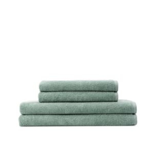 GEORG JENSEN DAMASK Håndklædepakke m. 2 håndklæder 50x100 cm og 2 badehåndklæder 70x140 cm i Taupe el. Sage Green.